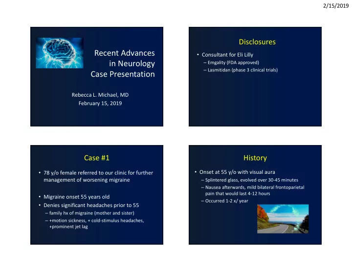 recent advances