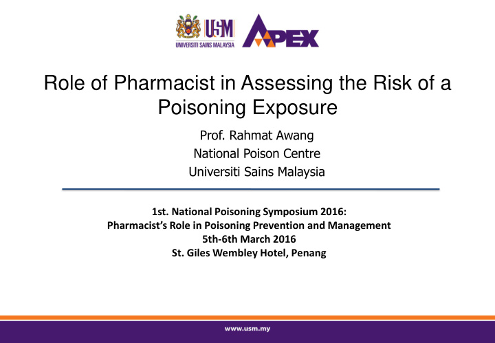 poisoning exposure