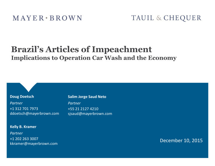 brazil s articles of impeachment