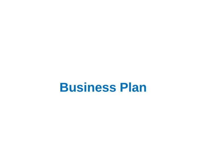 business plan