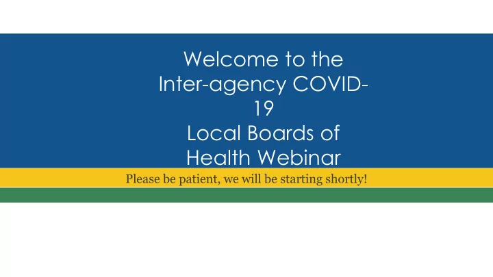 inter agency covid