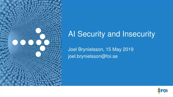 ai security and insecurity