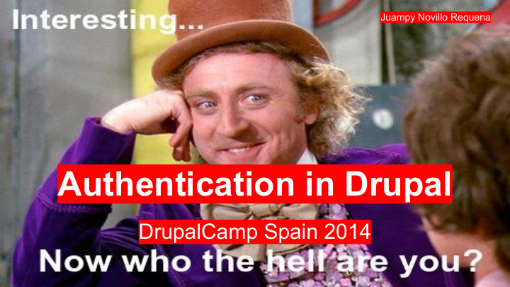 authentication in drupal