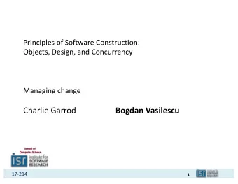 Charlie Garrod  Bogdan Vasilescu  School of  Computer Science  17-214  1  Lambdas and streams  GUIs