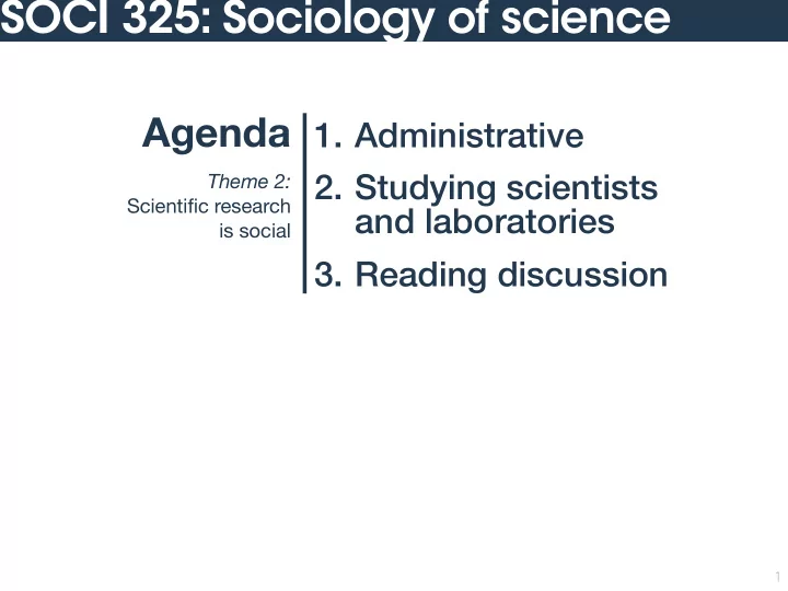 soci 325 sociology of science