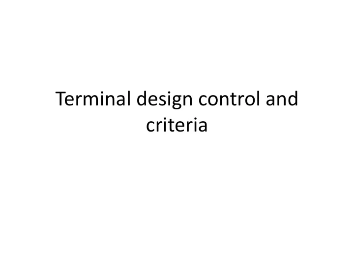 criteria