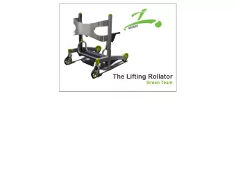 The Lifting Rollator  Green Team  Ascent  Alpha Prototype  Motivation  Independence  US Adults 65+