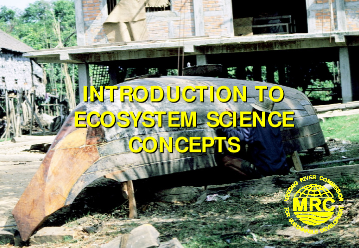 introduction to introduction to ecosystem science