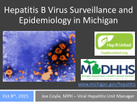 hepatitis b virus surveillance and epidemiology in