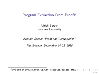 Aims of the course The aim of this course to show that logic is a natural bridge between