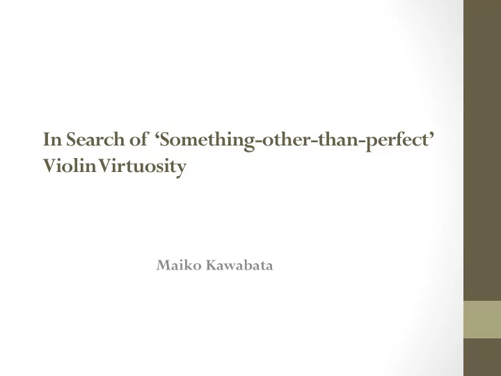maiko kawabata tchaikovsky violin concerto first movement