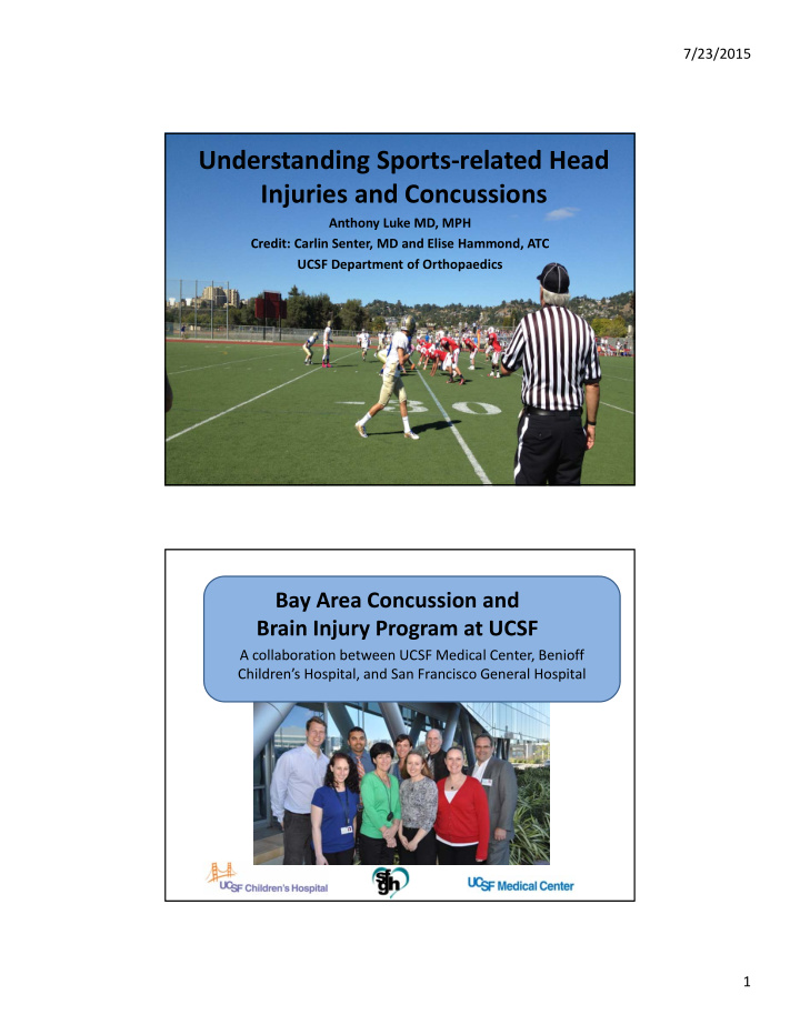 understanding sports related head injuries and concussions