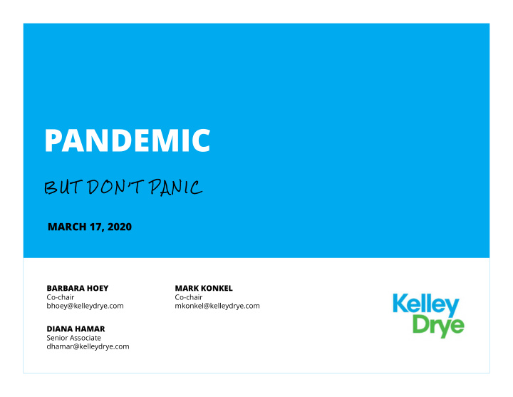 pandemic