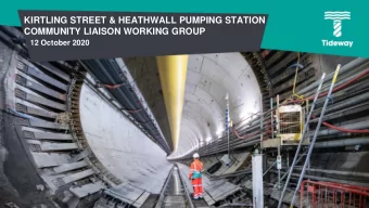 KIRTLING STREET &amp; HEATHWALL PUMPING STATION  COMMUNITY LIAISON WORKING GROUP  12 October 2020