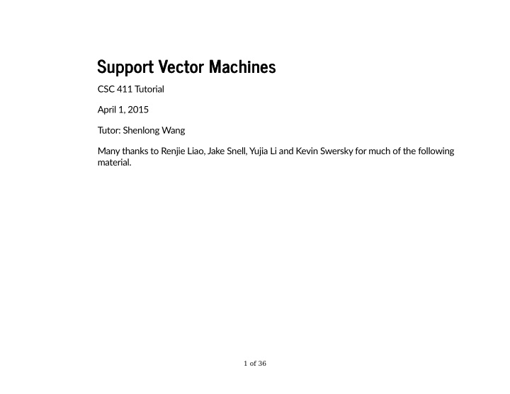 support vector machines support vector machines