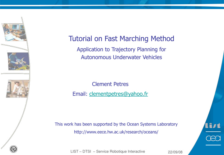 tutorial on fast marching method