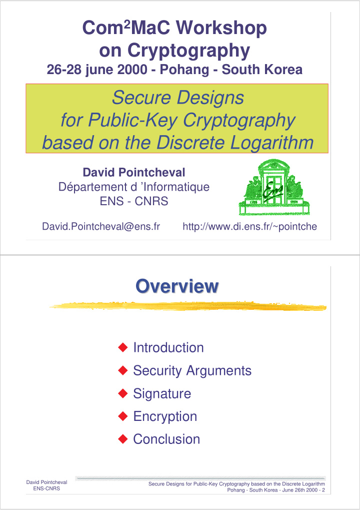 com 2 mac workshop on cryptography