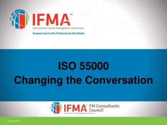 Changing the Conversation  Vision Statement  The FMCC is the resource and voice for Facility