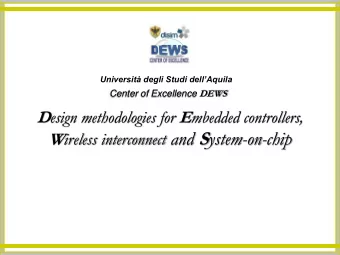W ireless interconnect and S ystem-on-chip  Overview  Introduction  Main Research Topics