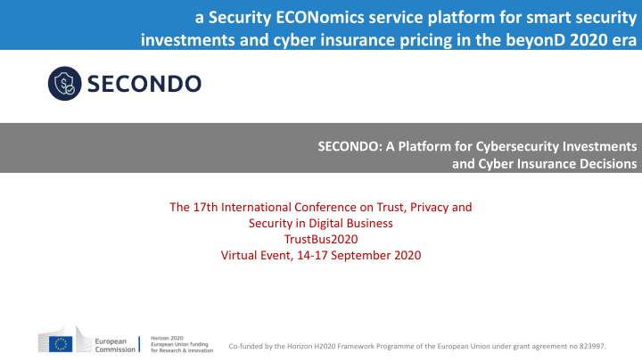 a security economics service platform for smart security