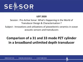 Comparison of a 31 and 33 mode PZT cylinder  in a broadband unlimited depth transducer