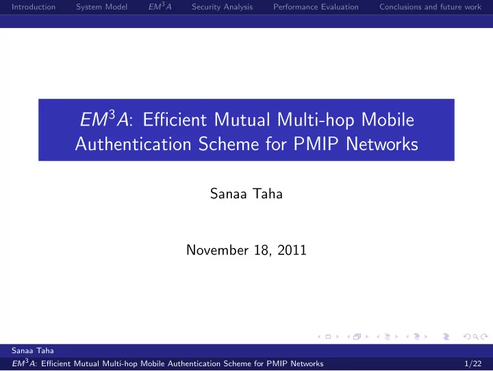 em 3 a efficient mutual multi hop mobile authentication