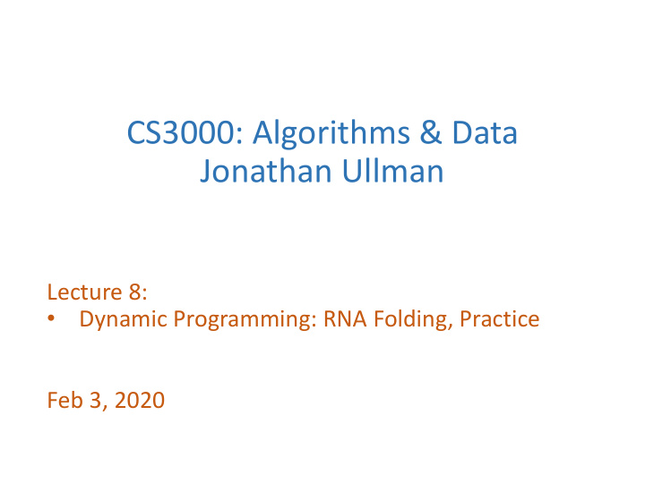 cs3000 algorithms data jonathan ullman