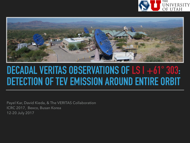 decadal veritas observations of ls i 61 303 detection of