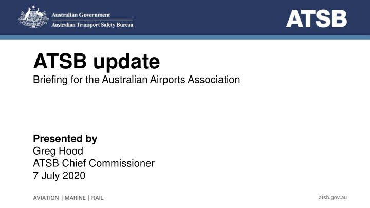 atsb update