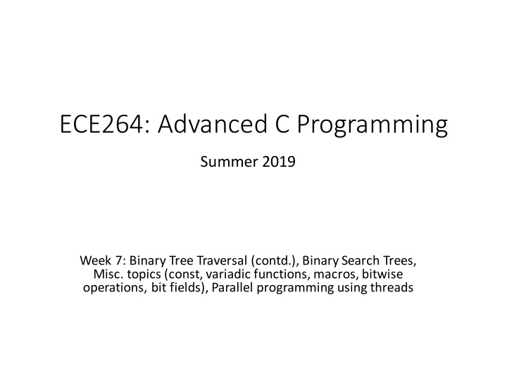 ece264 advanced c programming