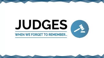 Five factors for a fall - Judges 1:1-3:6  1) Inconsistency (knowing the right thing to do but not