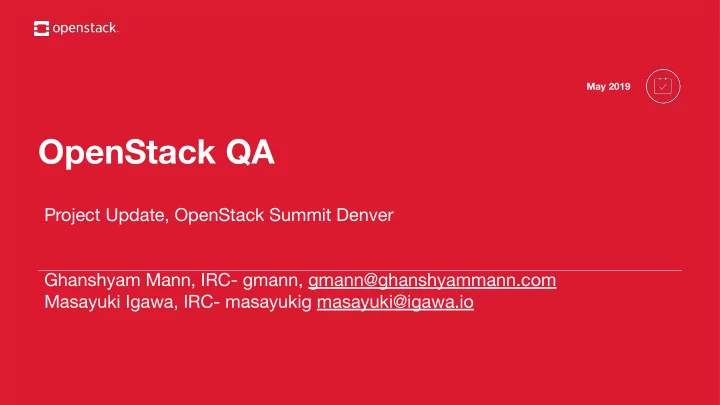 openstack qa