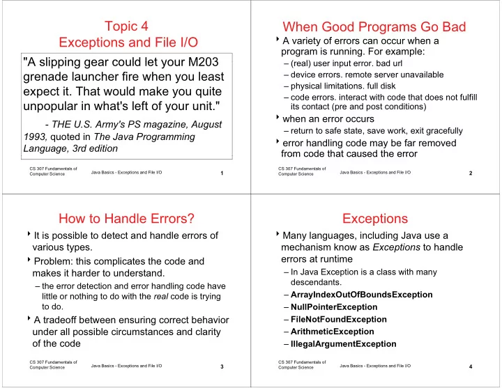 topic 4 when good programs go bad