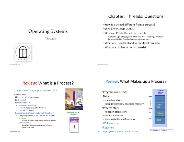 chapter threads ques ons