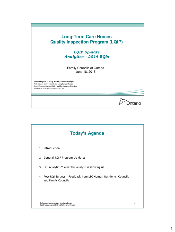 long term care homes quality inspection program lqip