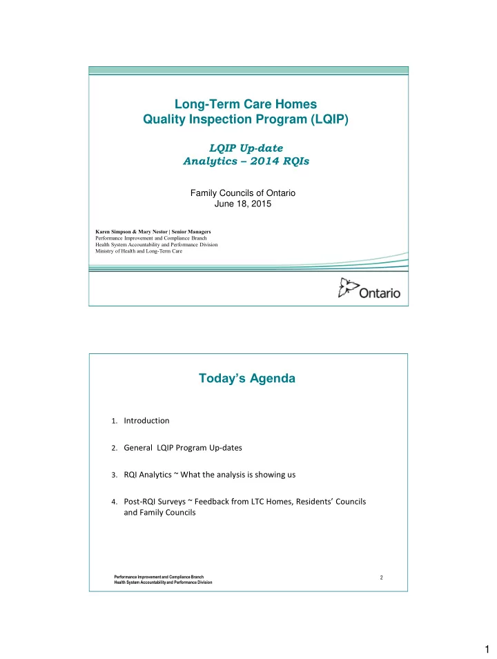 long term care homes quality inspection program lqip