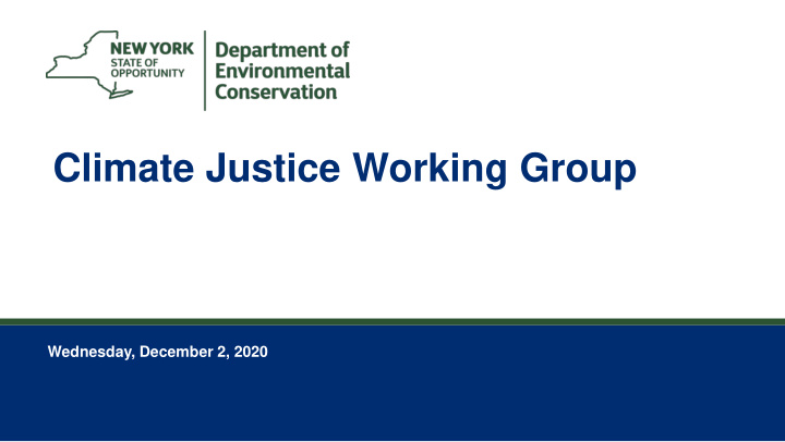 climate justice working group