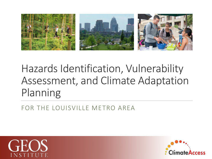 assessment and climate adaptation