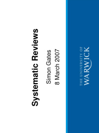 systematic reviews