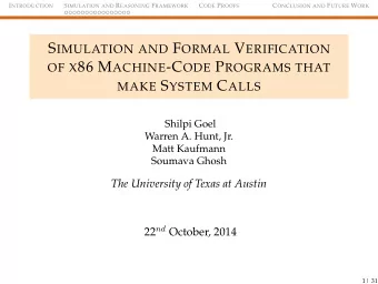 W HAT  S SPECIAL ABOUT S YSTEM C ALLS ?  From the point of view of a programmer, system calls