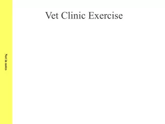 Vet Clinic Exercise  Not in notes  What is cheating, again?  We encourage you to talk to fellow