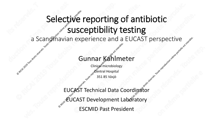 susceptibility testing