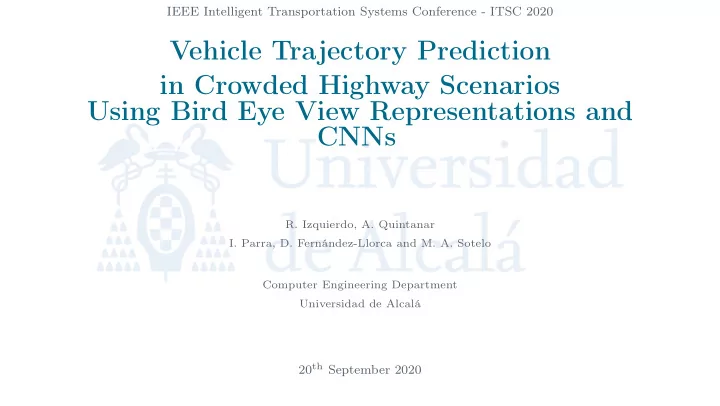 vehicle trajectory prediction in crowded highway
