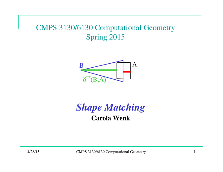 shape matching