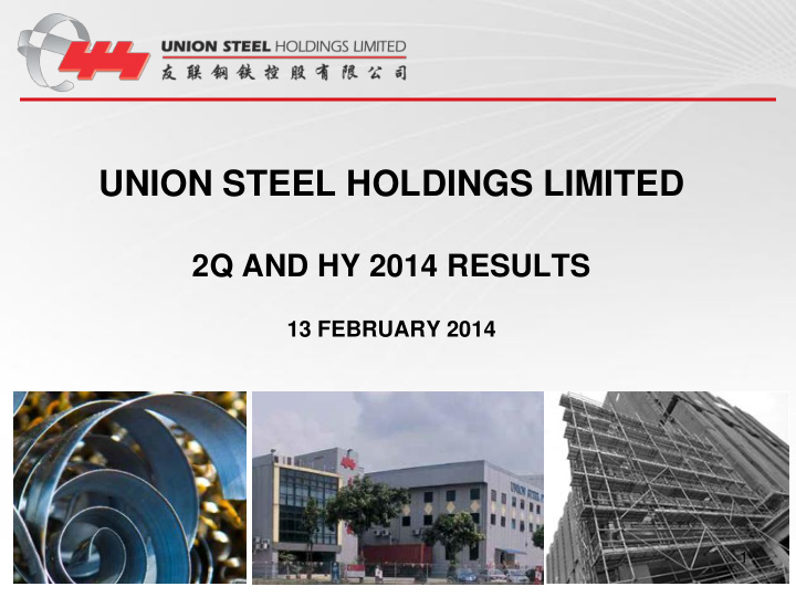 union steel holdings limited