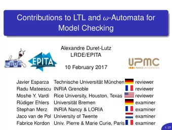 Live demo  2 / 27  Automata-Theoretic LTL Model Checking  State-space  High-level  State-space