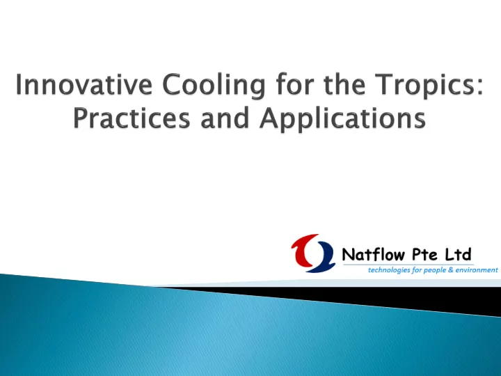 passive displacement cooling pdc