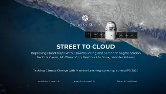 NEED  Near Real Time Flood Mapping  Rising frequency and magnitude of flood  disasters (UNDRR 2015)