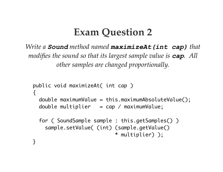 exam question 2