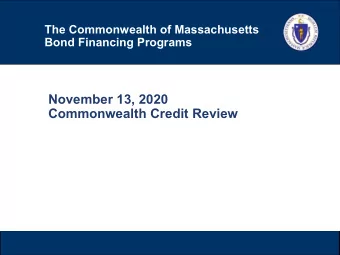 November 13, 2020  Commonwealth Credit Review  Replay Information  Please note that a replay of the